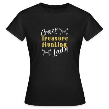 Treasure Hunter Treasure Hunt Metal Detector - Women's T-Shirt - black - Front - AI Model Female 172 dark (172cm)