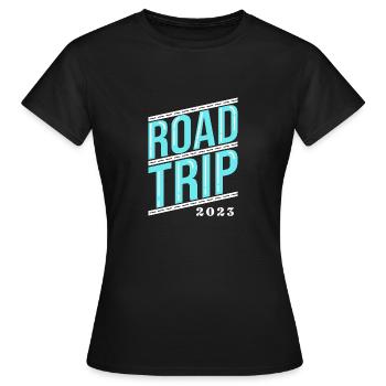 Road Trip - T-shirt Femme - noir - Devant - AI Model Female 172 dark (172cm)