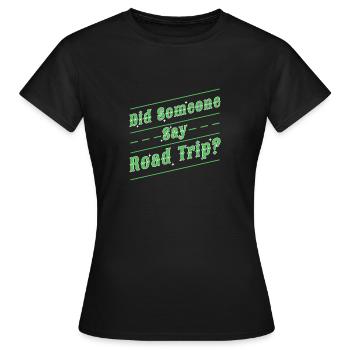Road Trip - T-shirt Femme - noir - Devant - AI Model Female 172 dark (172cm)