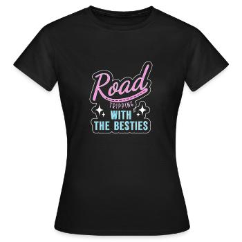 Road Trip - T-shirt Femme - noir - Devant - AI Model Female 172 dark (172cm)
