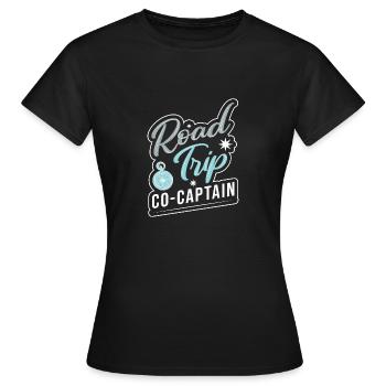 Road Trip - T-shirt Femme - noir - Devant - AI Model Female 172 dark (172cm)