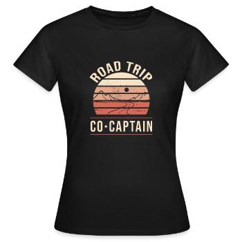 Road Trip - T-shirt Femme - noir - Devant - AI Model Female 172 dark (172cm)