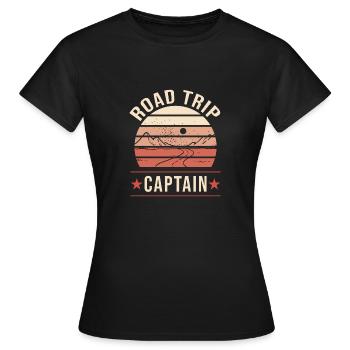 Road Trip - T-shirt Femme - noir - Devant - AI Model Female 172 dark (172cm)