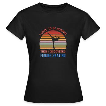 Eiskunstlauf - Frauen T-Shirt - Schwarz - Vorne - AI Model Female 172 dark (172cm)