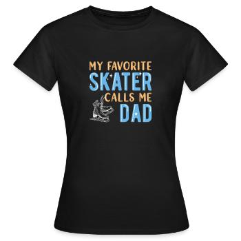 Eiskunstlauf - Frauen T-Shirt - Schwarz - Vorne - AI Model Female 172 dark (172cm)