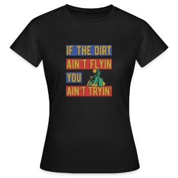 Barrel Racing - Women's T-Shirt - black - Front - AI Model Female 172 dark (172cm)
