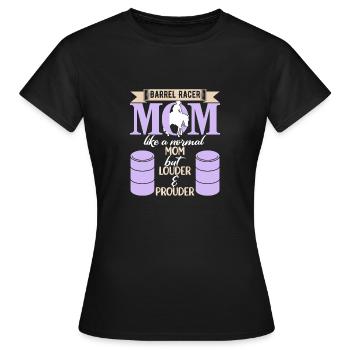 Barrel Racing - Women's T-Shirt - black - Front - AI Model Female 172 dark (172cm)