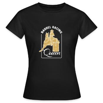 Barrel Racing - Women's T-Shirt - black - Front - AI Model Female 172 dark (172cm)