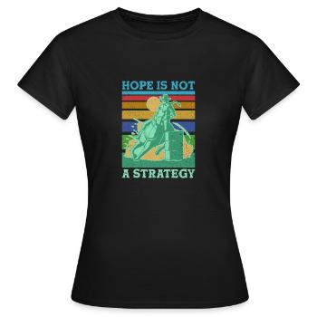 Barrel Racing - Women's T-Shirt - black - Front - AI Model Female 172 dark (172cm)