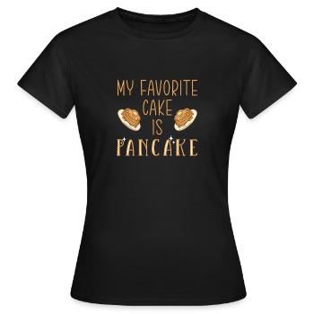 Pfannkuchen - Frauen T-Shirt - Schwarz - Vorne - AI Model Female 172 dark (172cm)