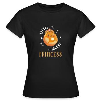 Pfannkuchen - Frauen T-Shirt - Schwarz - Vorne - AI Model Female 172 dark (172cm)