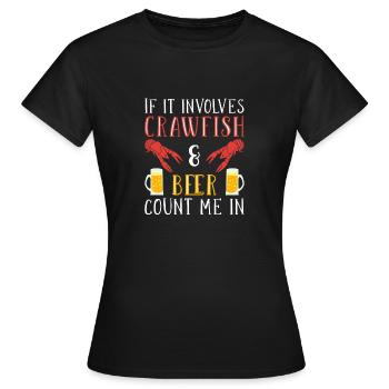Langusten Languste - Frauen T-Shirt - Schwarz - Vorne - AI Model Female 172 dark (172cm)