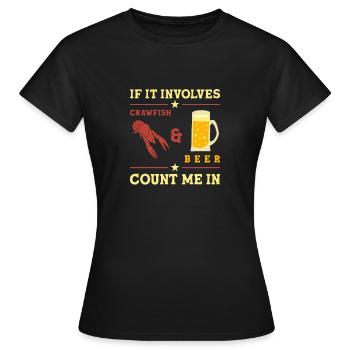 Langusten Languste - Frauen T-Shirt - Schwarz - Vorne - AI Model Female 172 dark (172cm)