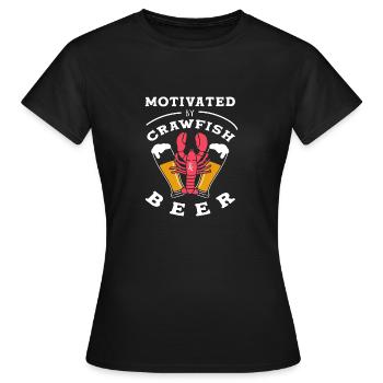 Langusten Languste - Frauen T-Shirt - Schwarz - Vorne - AI Model Female 172 dark (172cm)