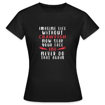 Langusten Languste - Frauen T-Shirt - Schwarz - Vorne - AI Model Female 172 dark (172cm)