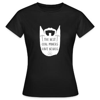 Mine Minenarbeiter - Frauen T-Shirt - Schwarz - Vorne - AI Model Female 172 dark (172cm)