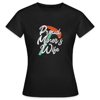 Mine Minenarbeiter - Frauen T-Shirt - Schwarz - Vorne - AI Model Female 172 dark (172cm)