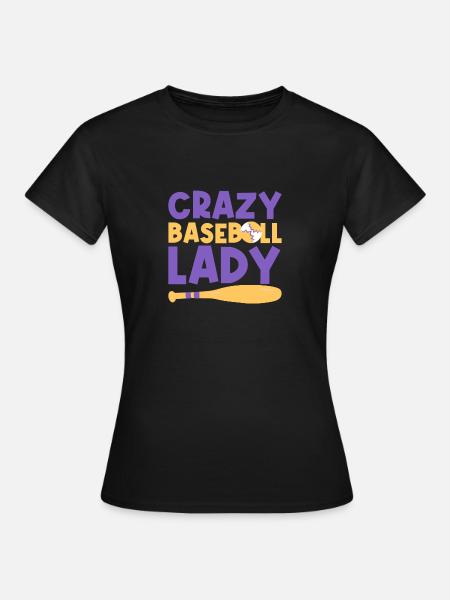 Baseballspieler Baseball - Frauen T-Shirt - Schwarz