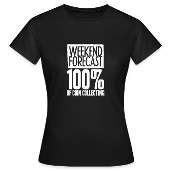 Les collectionneurs de pièces collectent des pièces - T-shirt Femme - noir - Devant - AI Model Female 172 dark (172cm)