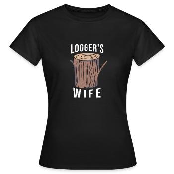Bûcheron Bûcheron Tronçonneuse - T-shirt Femme - noir - Devant - AI Model Female 172 dark (172cm)