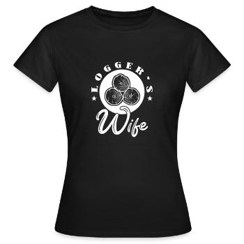 Bûcheron Bûcheron Tronçonneuse - T-shirt Femme - noir - Devant - AI Model Female 172 dark (172cm)