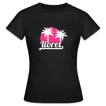 Lloret de Mar - T-shirt Femme - noir - Devant - AI Model Female 172 dark (172cm)