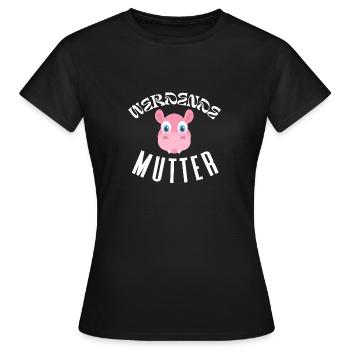 Werdende Mutter - Frauen T-Shirt - Schwarz - Vorne - AI Model Female 172 dark (172cm)
