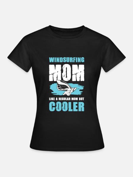 windsurf mama - Frauen T-Shirt - Schwarz