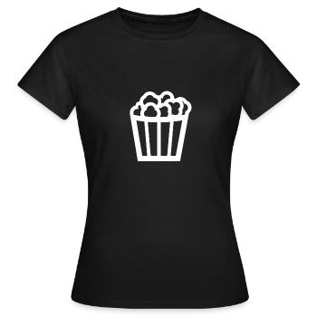 Popcorn - Women's T-Shirt - black - Front - AI Model Female 172 dark (172cm)