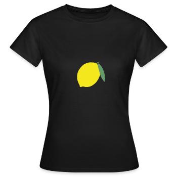 Citron citron citron t-shirt - T-shirt Femme - noir - Devant - AI Model Female 172 dark (172cm)