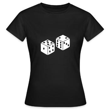cube - Women's T-Shirt - black - Front - AI Model Female 172 dark (172cm)