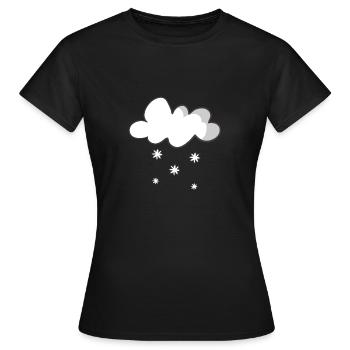 neige - T-shirt Femme - noir - Devant - AI Model Female 172 dark (172cm)