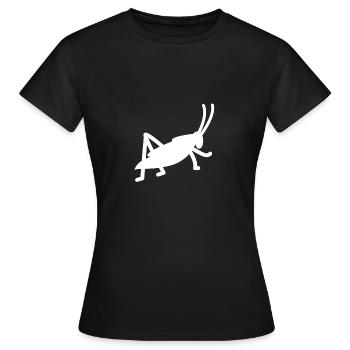 sauterelle - T-shirt Femme - noir - Devant - AI Model Female 172 dark (172cm)