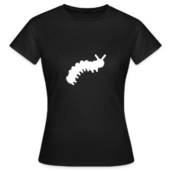 Raupe - Frauen T-Shirt - Schwarz - Vorne - AI Model Female 172 dark (172cm)