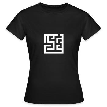 Labyrinth - Frauen T-Shirt - Schwarz - Vorne - AI Model Female 172 dark (172cm)