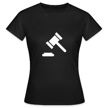 Gericht - Frauen T-Shirt - Schwarz - Vorne - AI Model Female 172 dark (172cm)