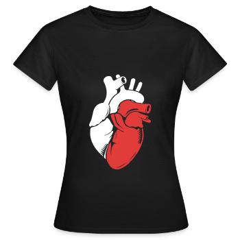 Pologne Polonais - T-shirt Femme - noir - Devant - AI Model Female 172 dark (172cm)