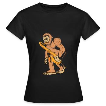Saxophoniste saxophoniste - T-shirt Femme - noir - Devant - AI Model Female 172 dark (172cm)