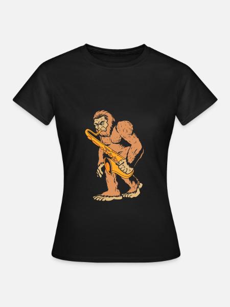 Saxophon Saxophonist - Frauen T-Shirt - Schwarz