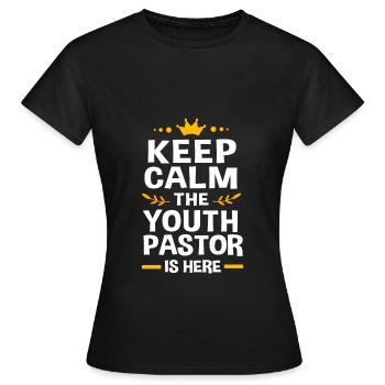 Youth pastor - Women's T-Shirt - black - Front - AI Model Female 172 dark (172cm)
