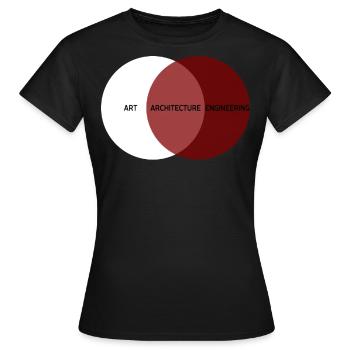Architektur Kunst Ingenieurwesen Architekt - Frauen T-Shirt - Schwarz - Vorne - AI Model Female 172 dark (172cm)