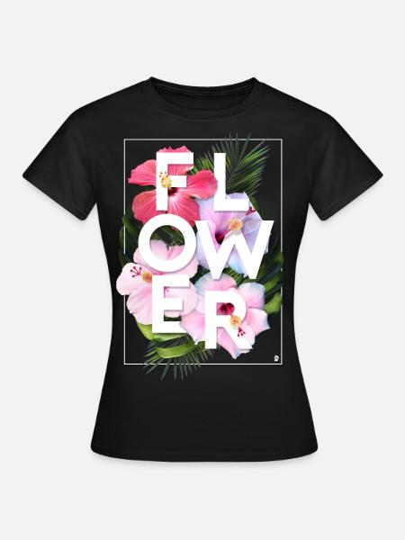 AD Flower - Women's T-Shirt - black