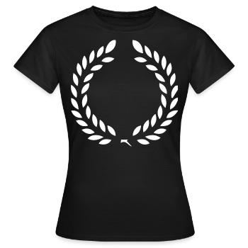 Lorbeerkranz - Auszeichnung der Ehren & des Sieges - Frauen T-Shirt - Schwarz - Vorne - AI Model Female 172 dark (172cm)