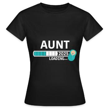 Aunt 2025 - Frauen T-Shirt - Schwarz - Vorne - AI Model Female 172 dark (172cm)