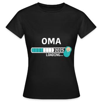 Oma 2025 - Frauen T-Shirt - Schwarz - Vorne - AI Model Female 172 dark (172cm)