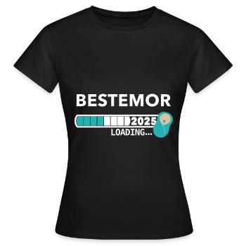 Bestemor 2025 - T-shirt Femme - noir - Devant - AI Model Female 172 dark (172cm)