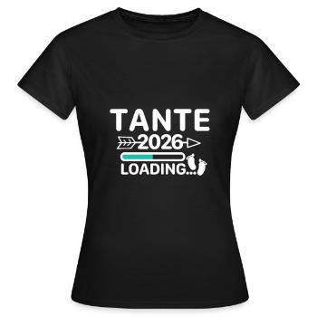 Aunt 2026 Baby Feet - Women's T-Shirt - black - Front - AI Model Female 172 dark (172cm)