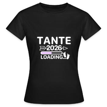 Aunt 2026 Baby Feet - Women's T-Shirt - black - Front - AI Model Female 172 dark (172cm)