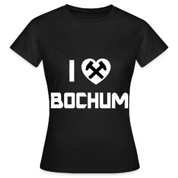 Bochum dans la région de la Ruhr - T-shirt Femme - noir - Devant - AI Model Female 172 dark (172cm)