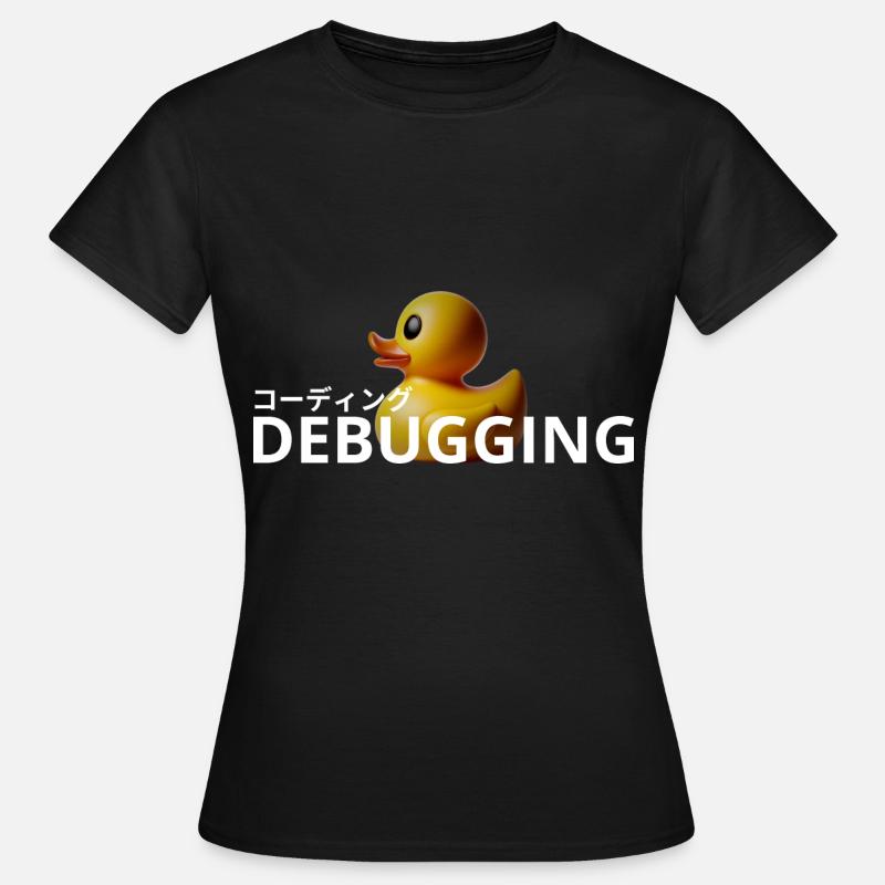 LUZILLION CODER COUTURE, RUBBER DUCK DEBUGGING - Frauen T-Shirt - Schwarz